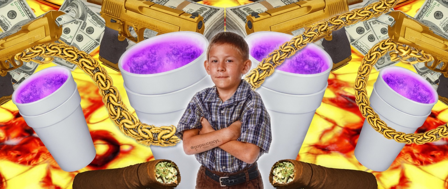 Recovered swag collage image from the compound hard drive.